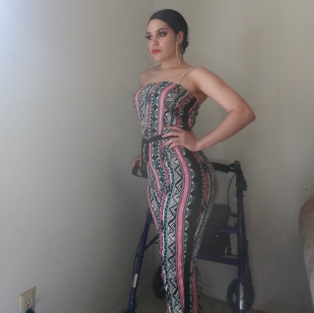 Colorful Pattern Romper - image 1